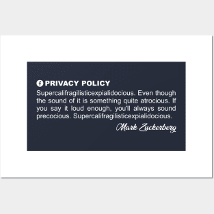 Privacy Policy Posters and Art